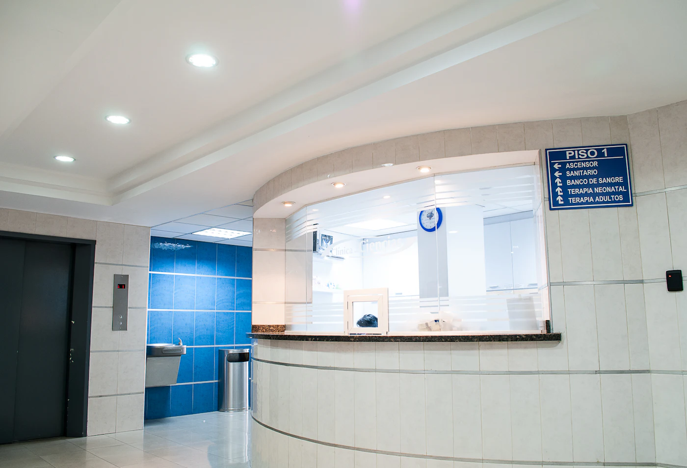 Placeholder photograph of a clinic reception area